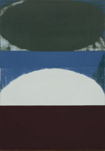 Sarah Hinckley, "Words Falling Behind (2)," oil on canvas