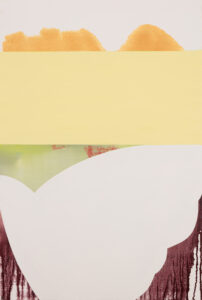 Sarah Hinckley, "Yellow Moon (2)," oil on canvas
