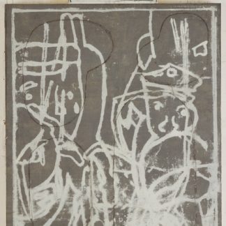 Eugene Brodsky, "The Crowd," mixed media on panel