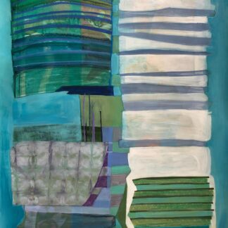 Mary Manning, "Taavars," mixed media on paper