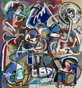 Marcos Anziani, "Pan de Agua (Waterbread)," acrylic, oil on canvas