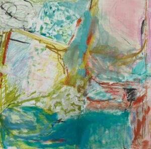 Claudia Mengel, "Springtime in Paris II," works on paper