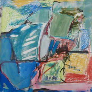Claudia Mengel, "Springtime in Paris IV," works on paper