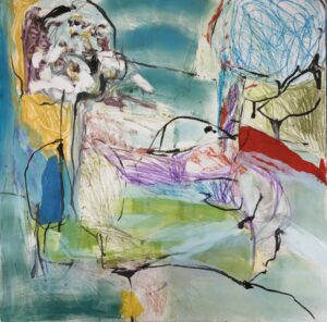 Claudia Mengel, "Springtime in Paris VIII," works on paper