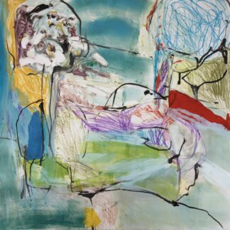 Claudia Mengel, "Springtime in Paris VIII," works on paper
