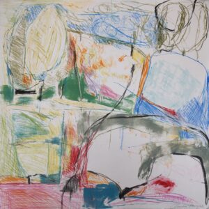 Claudia Mengel, "Springtime in Paris IX," works on paper