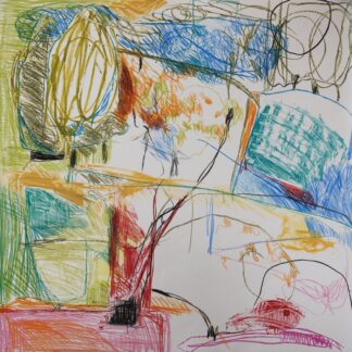 Claudia Mengel, "Springtime in Paris X," works on paper