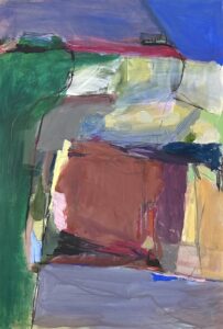 Claudia Mengel, "Passages III," acrylic on paper