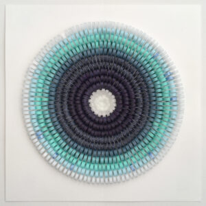Pauline Galiana, "Shredded 53," paper collage on paper