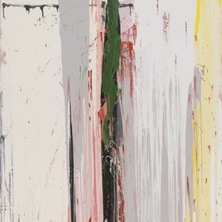 Michael Filan, "Delta Yellow Red and Green," enamel on canvas