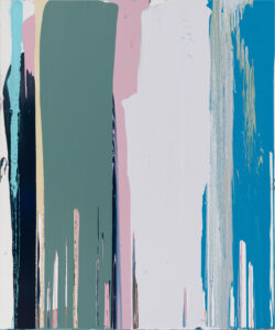 Michael Filan, "Black," enamel on canvas