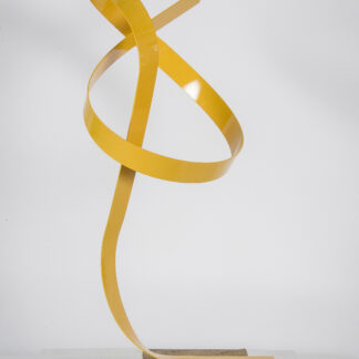 Joe Gitterman, “Steel Yellow 8,” painted stainless steel