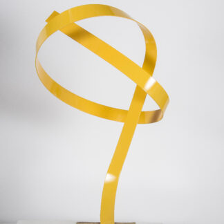 Joe Gitterman, “Steel Yellow 9,” painted stainless steel