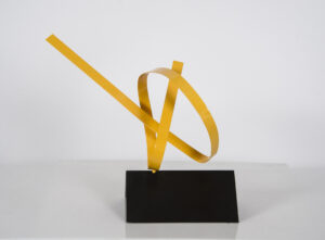 Joe Gitterman, “Steel Yellow 10,” painted stainless steel