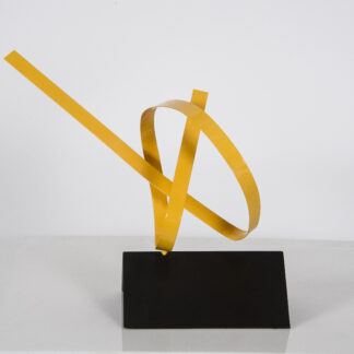 Joe Gitterman, “Steel Yellow 10,” painted stainless steel