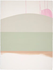 Sarah Hinckley, "Under the Words (3)," oil on paper