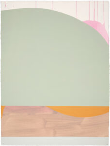 Sarah Hinckley, "Under the Words (2)," oil on paper