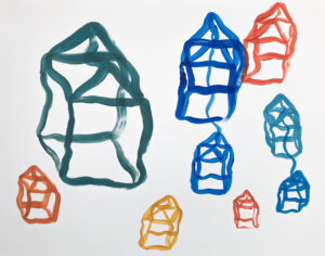 Rebecca Welz, "Connections," mixed media